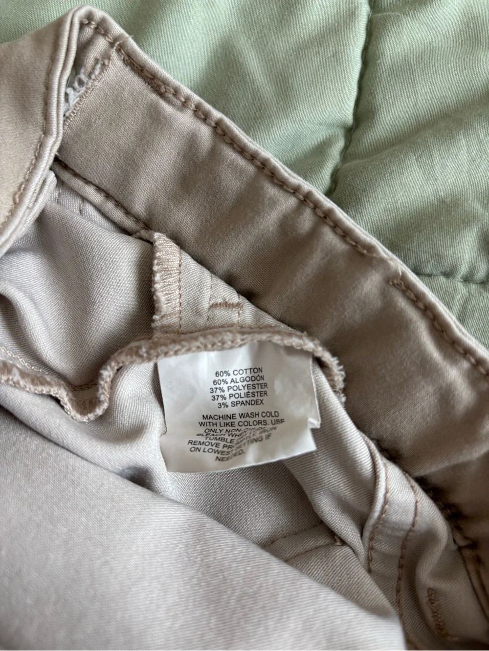 Nautica School Uniform Tan Straight-Leg Chinos sz 14